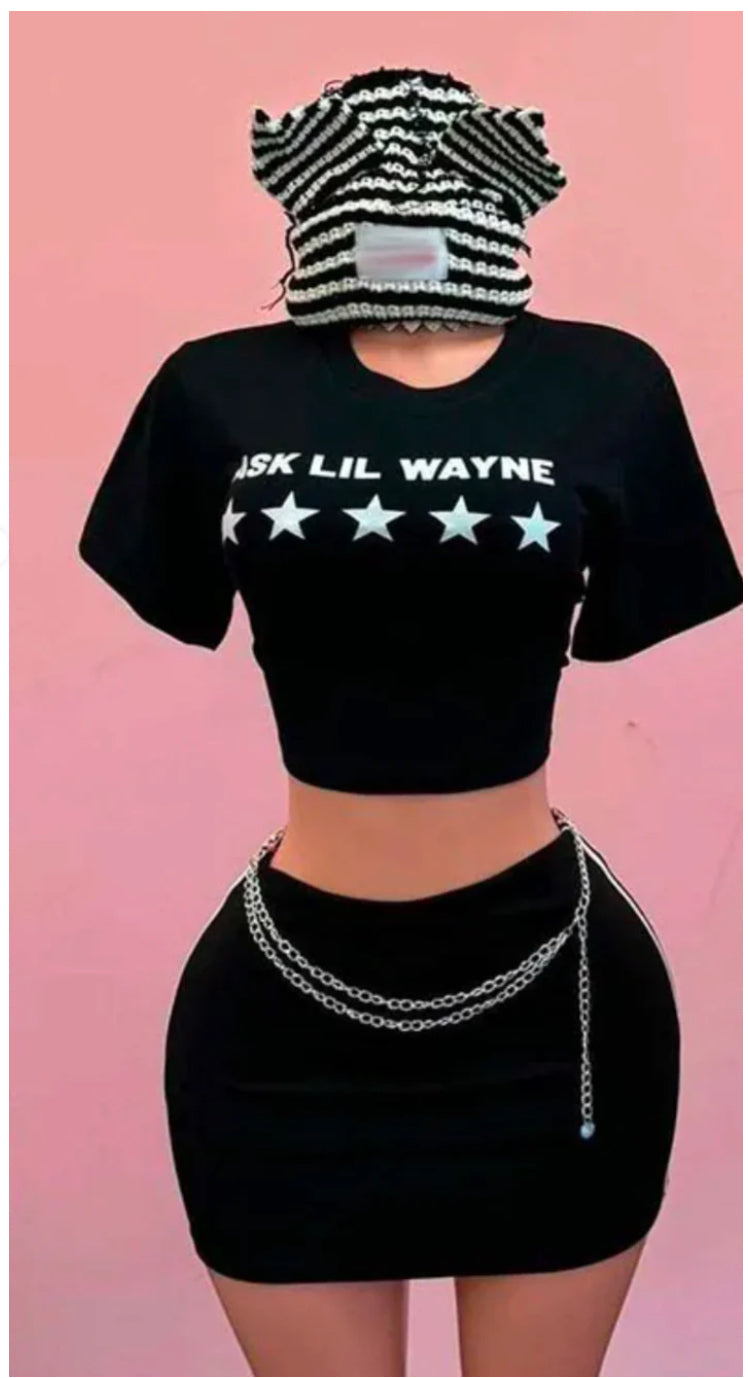 ASK LIL WAYNE BLACK 2PC