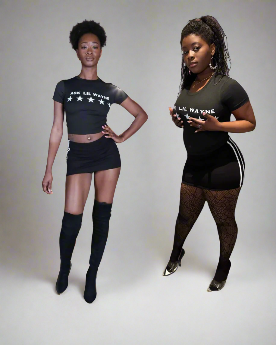ASK LIL WAYNE BLACK 2PC