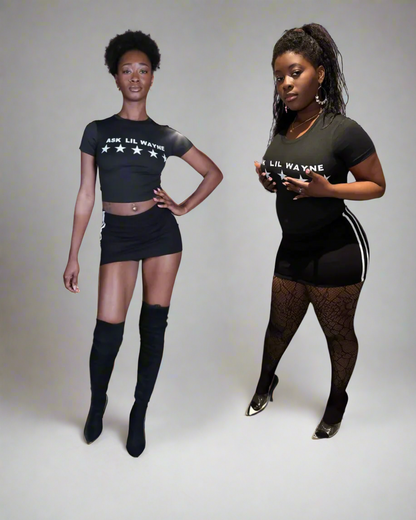 ASK LIL WAYNE BLACK  2PC